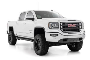 GMC Sierra 2500 HD Running Boards - Rough Country - HD2 Aluminum - Black - '07-'19